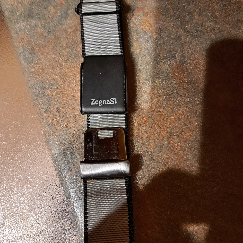 Ermenegildo Zegna Black and Gray Belt